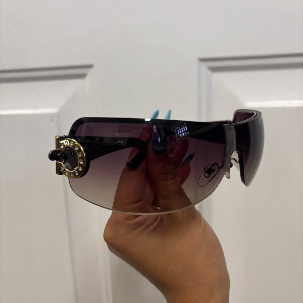 Salvatore Ferragamo Preowned Brown Oversized Sunglasses - Picture 7 of 8